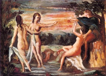 El juicio de París Paul Cezanne Desnudo impresionista Pinturas al óleo
